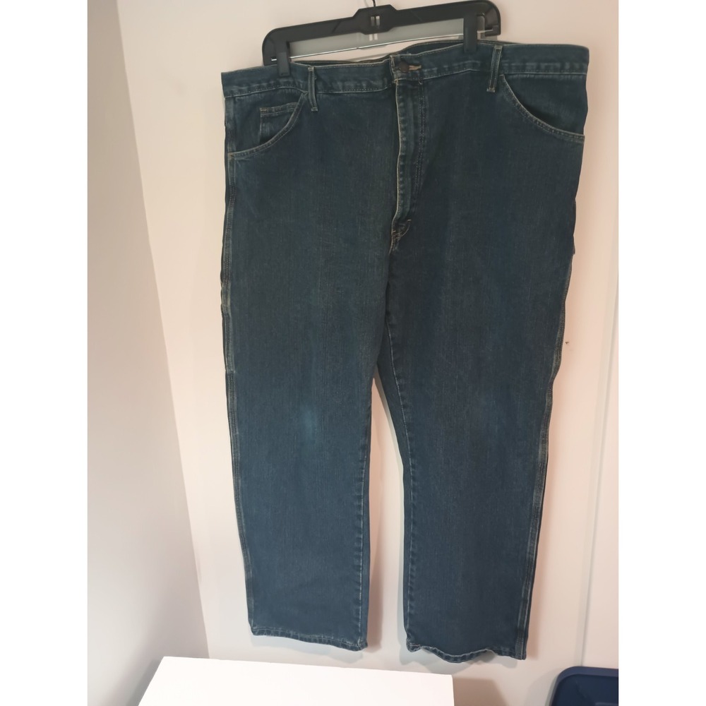 Genuine Dickies Mens Relaxed Fit Carpenter Jeans Blue Denim Workwear Pants 44x30
